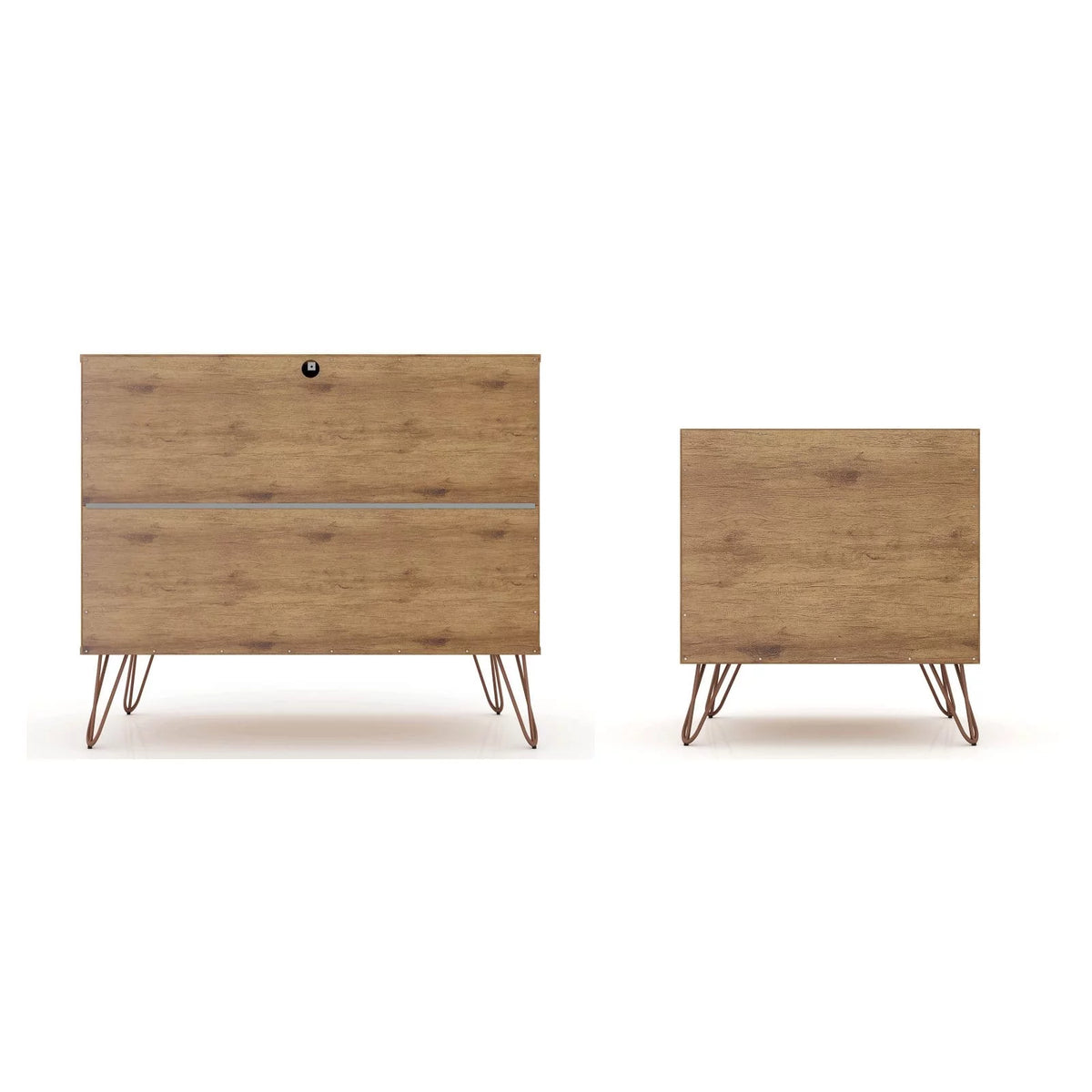 Set of 2 Dresser and Nightstand with Drawers S82983