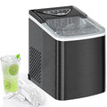 Black Countertop Ice Maker with Scoop and Basket Q952