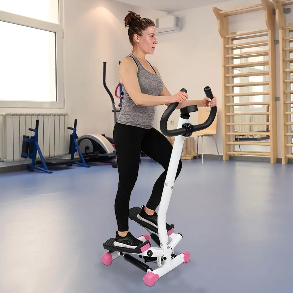 Mini Aerobic Stepper Twist Fitness Machine with Handle Z9039