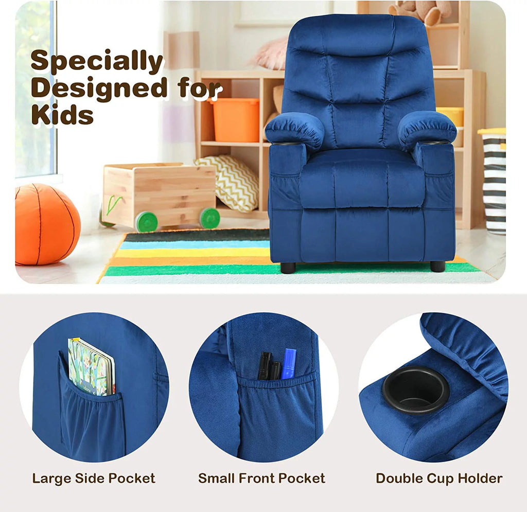 Kids Recliner Chair with Cup Holder L926