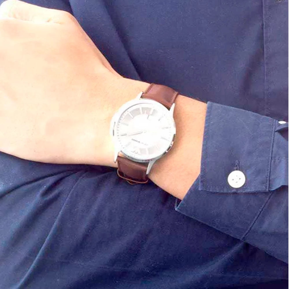 Black Dial Stainless Steel Men's Watch L8478