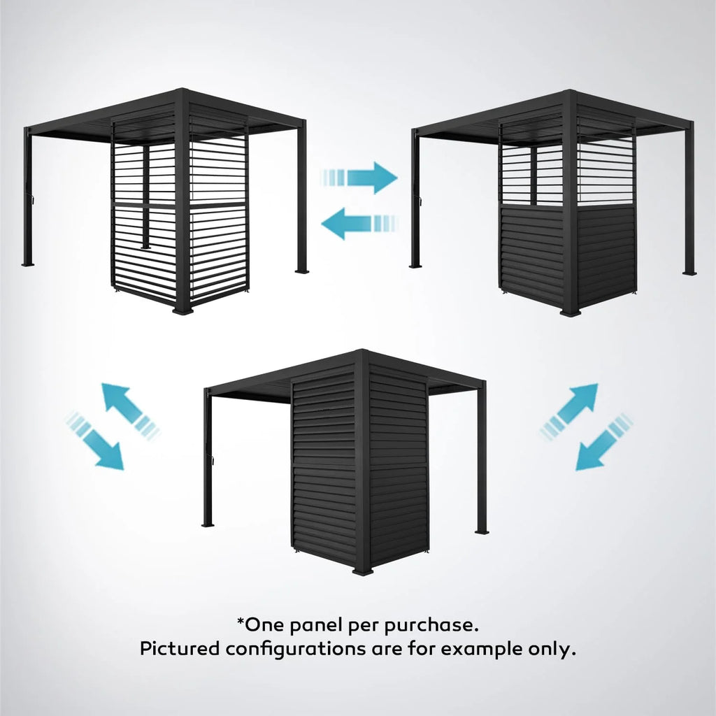 Aluminum Louvered Sun Shade Shutter Wall Panel E9499