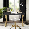 Black & Gold Writing Desk J1389