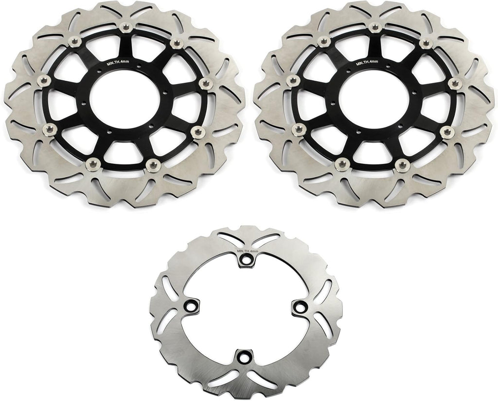 Front Rear Brake Discs Rotors + Brake Pads for CBR1000RR 2006 2007 N59307