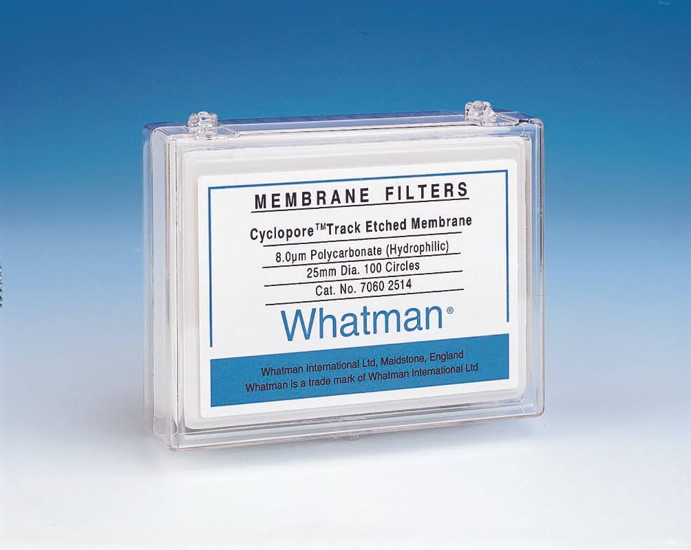 Hydrophilic Polycarbonate Filter Membrane 0.8 um, 25 mm (100/Pack) S623