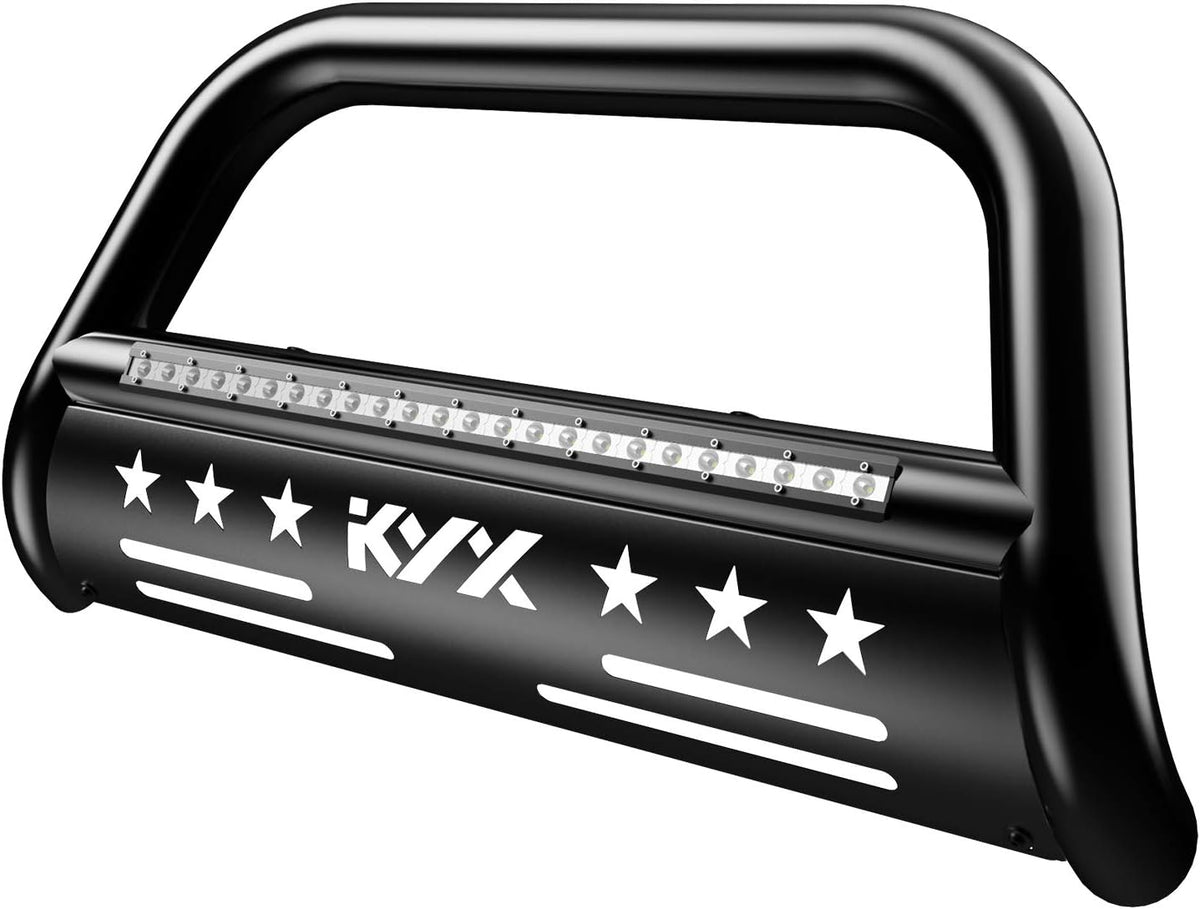 Bull Bar with LED Light Bar for Pickup Truck Off-Road Front Bumper Grille Guard F91919