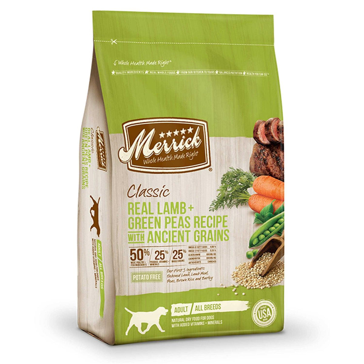 Lamb Green Peas Ancient Grains Dry Dog Food S43997