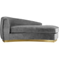 Grey Velvet Chaise E3229