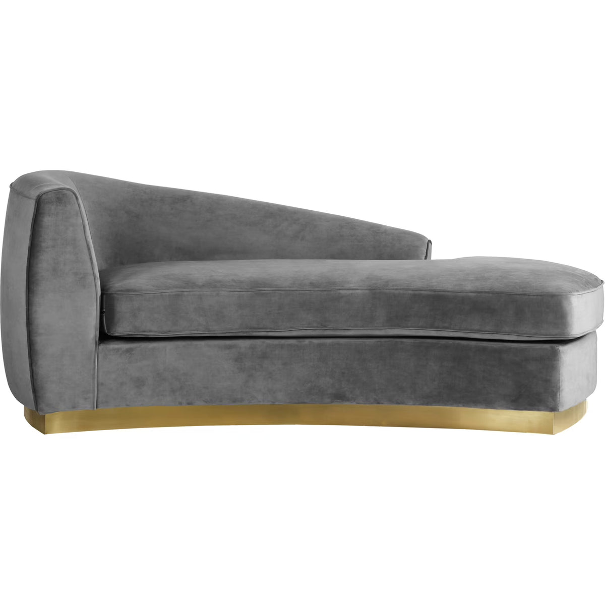 Grey Velvet Chaise E3229