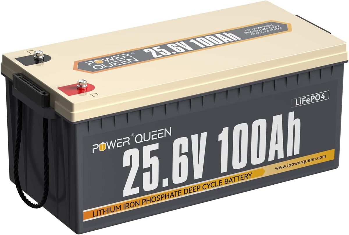 25.6V 100Ah 2.56kWh Deep Cycle LiFePO4 Battery with 100A BMS H164346