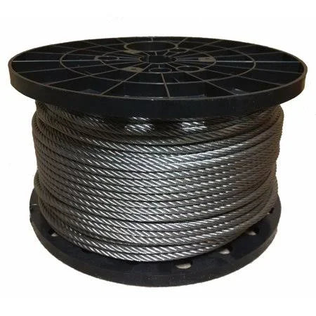 1/8 inch Stainless Steel Aircraft Cable Wire Rope 7x19 Type 304 (1500 Feet) W41619