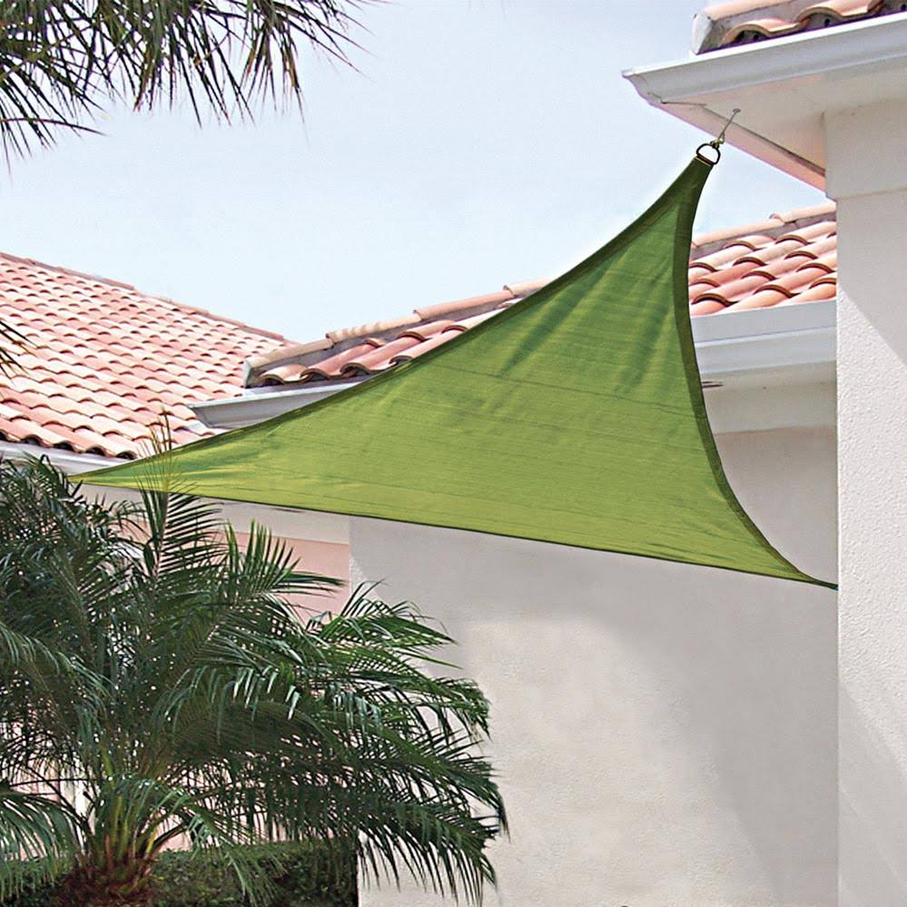 16& Lime Green Triangle Shade Sail O84782