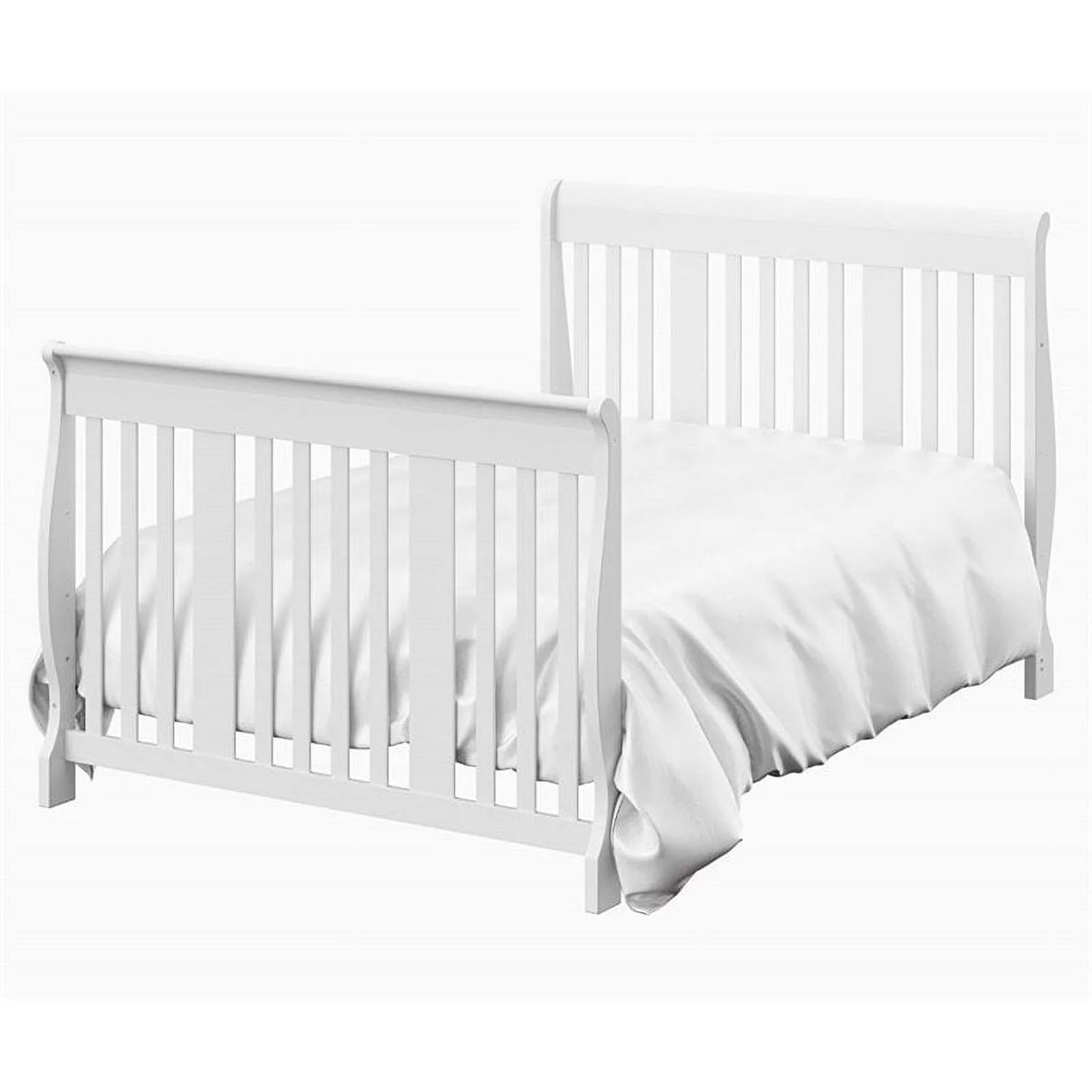 4-in-1 Convertible Crib and Changing Table Set in White R8142