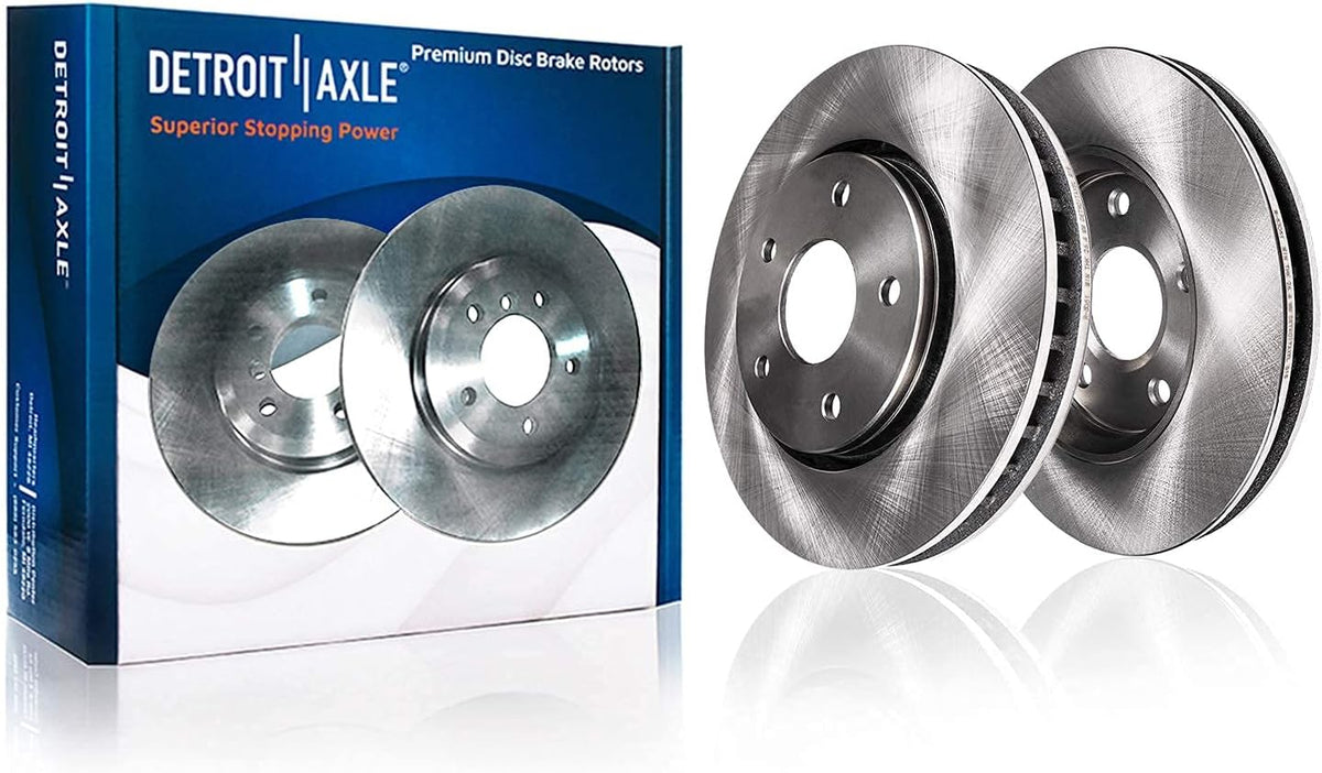 352mm 5-Lug Rear Disc Rotors Brake Pads 4pc Set O359535