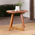30” Solid Acacia Wood Outdoor Dining Table Q3601