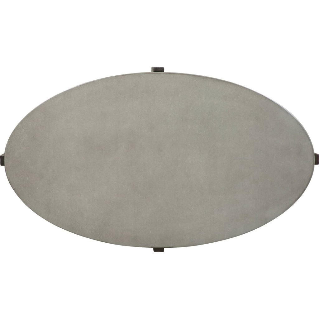 Dark Brown Oval Cocktail Table Q58323