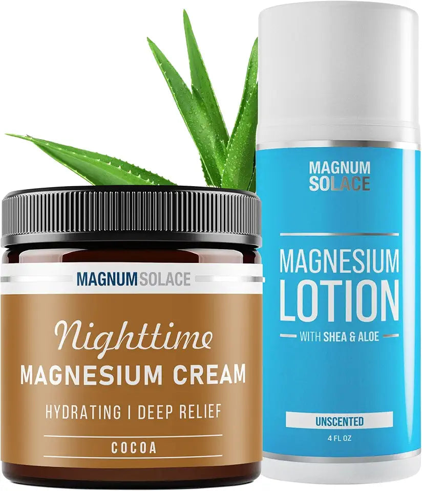 Magnesium Cream and Magnesium Lotion 2 Pack E88528