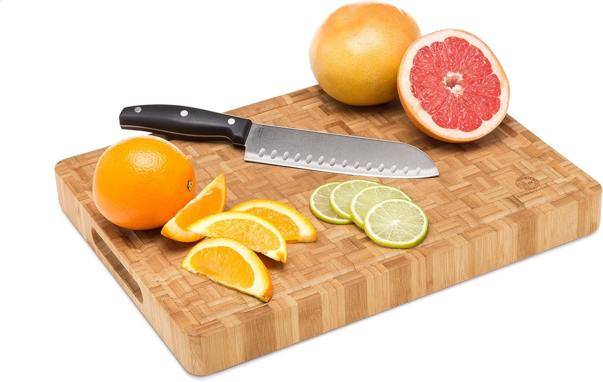 End Grain Bamboo Cutting Board, Extra Large, Pack of 2 R84118