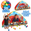 Fire Truck 3-in-1 Bed, Tent, & Ball Pit A838