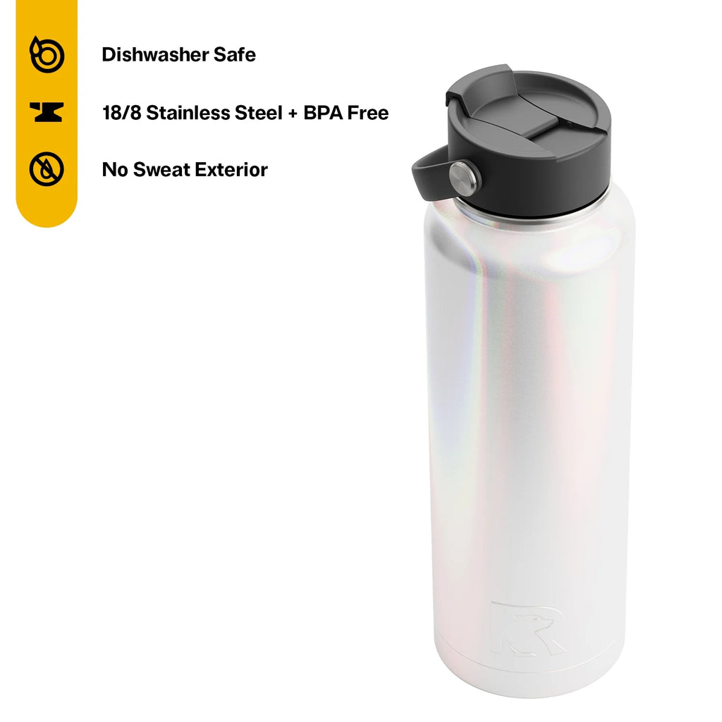 40 oz Stainless Steel Insulated Bottle with Wide Mouth Lid G453